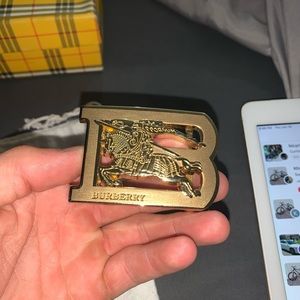 Burberry belt had to put to holes in it